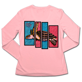 Ladies SPF50+ Sun Shirt - Sea Turtle Quad