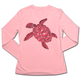 Ladies SPF50+ Sun Shirt - Sea Turtle Lilly